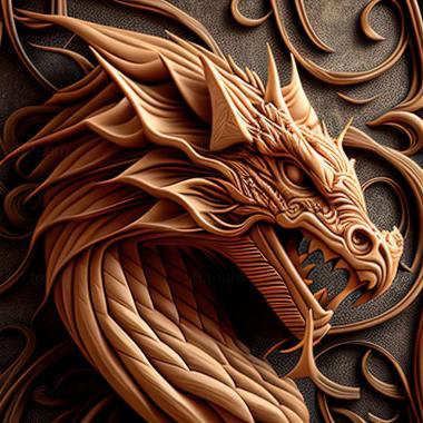 3D model dragon (STL)